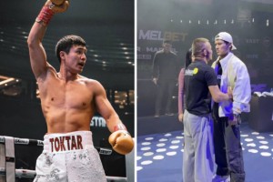 Блогер-боец Еркебулан Токтар подрался с соперником до боя