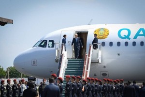 Касым-Жомарт Токаев прибыл с рабочим визитом в Узбекистан