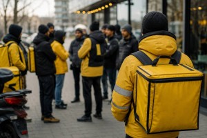 На условия труда в компании, Алагузова пожаловались курьеры