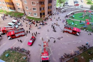 Возгорание масла привело к пожару в квартире в Астане