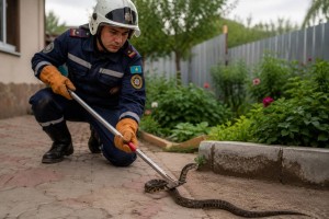 Змея заползла в дом: спасатели показали, чем закончился вызов