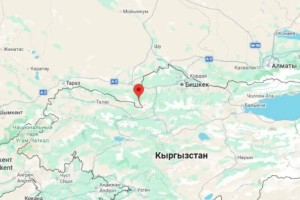 Землетрясение произошло на границе Казахстана и Кыргызстана
