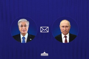 Глава государства направил поздравительную телеграмму Президенту России Владимиру Путину