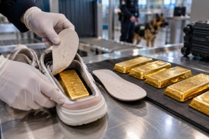 Золото на 182 млн тенге спрятали под стельками обуви при попытке вывезти в Китай