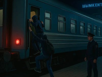 В Шымкенте подростки пытались зацепиться за поезд: опасный инцидент на вокзале.