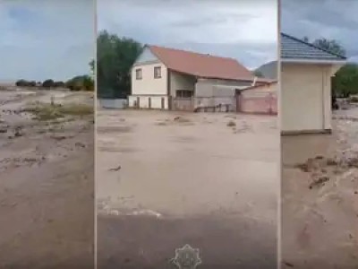 Стихийное бедствие в Алматинской области: село Бериктас пострадало от грязевого потока.