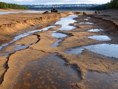 Актобе: Водохранилище мелеет, обнажая дно и добычу песка.