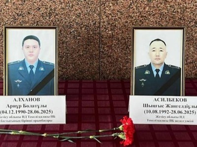 Двое полицейских погибли при исполнении в области Жетысу.