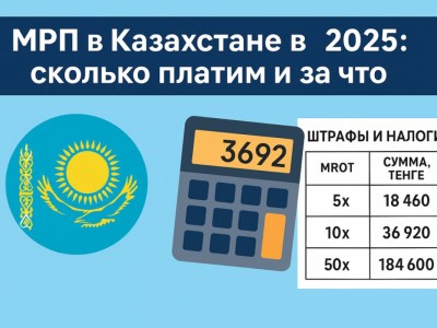 МРП в Казахстане в 2025 году: сколько платим за штрафы, налоги.