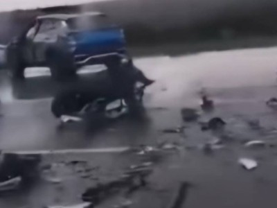 Мотоциклист разбился в ДТП с патрулькой близ Караганды