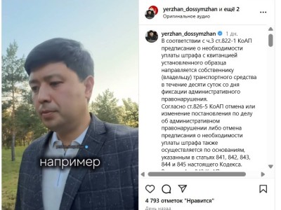 Казахстанцам рассказали, как обжаловать штраф с Сергека и Кибер-шерифа