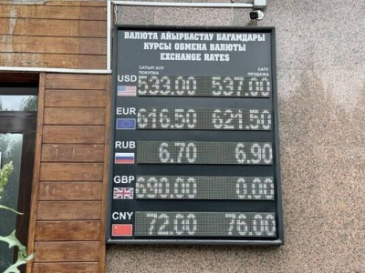 Размещать табло с курсами валют на улицах запретили в Казахстане