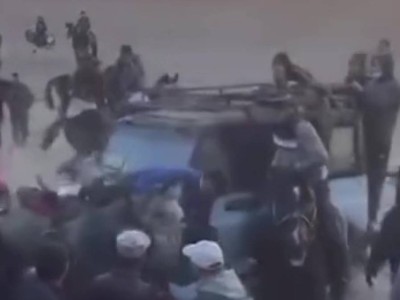 Внедорожник сбил лошадей во время кокпара в Кызылординской области