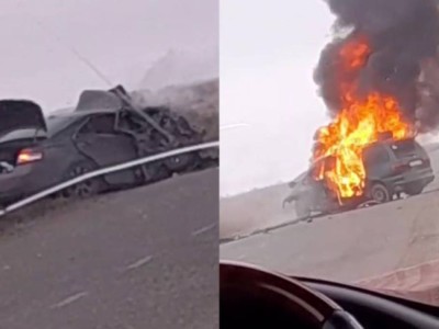 Новая трагедия на западе Казахстана: в ДТП с пожаром погибли 8 человек