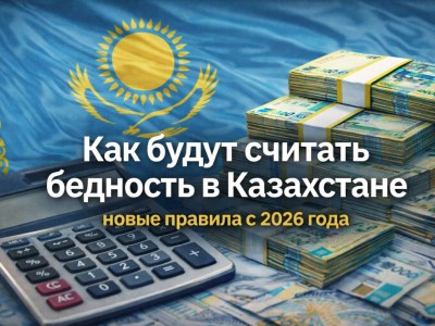 Как будут считать бедность в Казахстане: новые правила с 2026 года