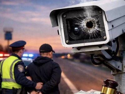 Мужчина выстрелил в камеру "Сергек"