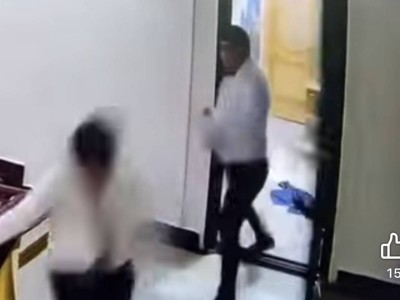 Появилось видео драки Сапиева с подчиненным