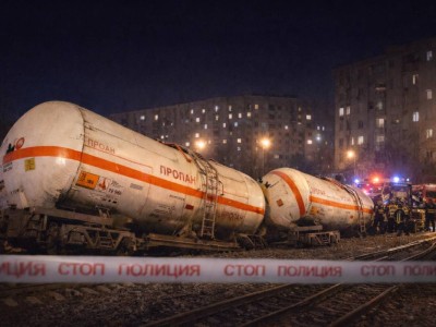 В Талдыкоргане опрокинулись вагоны с пропаном: район временно перекрыт