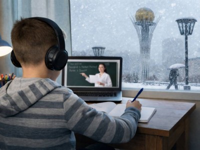 Часть школьников Астаны перевели на дистанционное обучение из-за ухудшения погоды