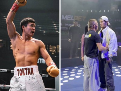 Блогер-боец Еркебулан Токтар подрался с соперником до боя