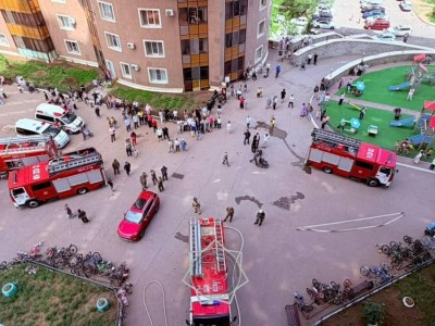 Возгорание масла привело к пожару в квартире в Астане