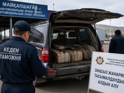 Почти две тонны дизтоплива пытались незаконно вывезти из Казахстана в Китай