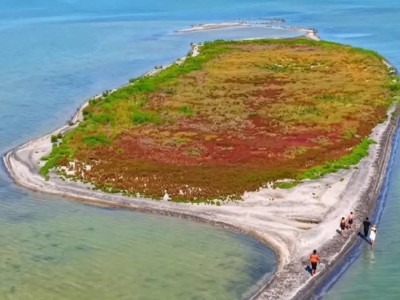 Новый остров появился в Каспийском море (ВИДЕО)