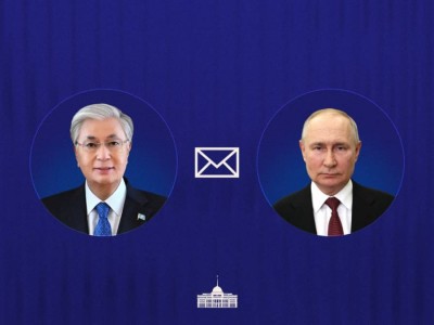 Глава государства направил поздравительную телеграмму Президенту России Владимиру Путину