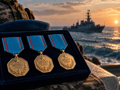 Военнослужащих, спасшихся во время ЧП на Каспии, наградили медалью «Ерлігі үшін»