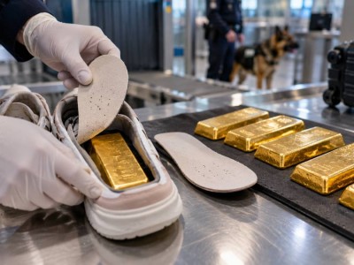 Золото на 182 млн тенге спрятали под стельками обуви при попытке вывезти в Китай