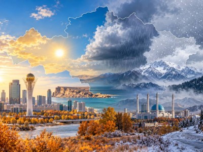 Погода в Казахстане на 26 октября: ночью до -11°C, днём потеплеет до +18°C