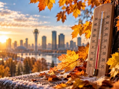 Погода в Казахстане на 28 октября: заморозки до -8°C и потепление до +19°C