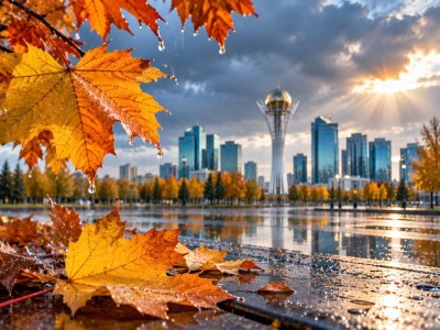 Погода в Казахстане на 31 октября: до +22°C, дожди и ветер до 14 м/с