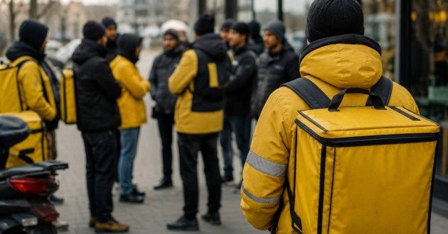На условия труда в компании, Алагузова пожаловались курьеры