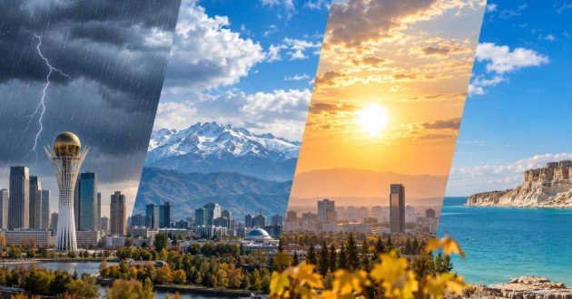 Погода в Казахстане 14 сентября: где похолодает до +15°C, а где будет +33°C