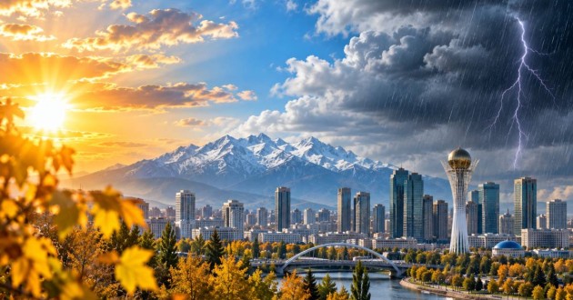 Погода в Казахстане 16 сентября: где ожидаются дожди и до +33°C