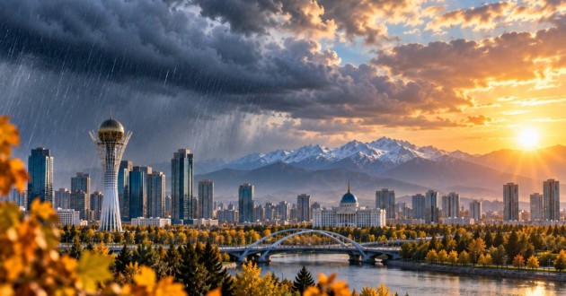 Погода в Казахстане 19 сентября: где будет до +34°C, а где ожидаются дожди