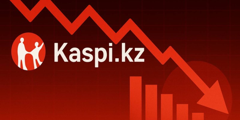 Kaspi.kz теряет позиции: тревожный сигнал с KASE.