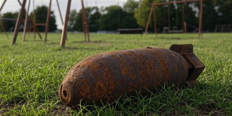 В Англии на детской площадке нашли 176 бомб времен Второй мировой.