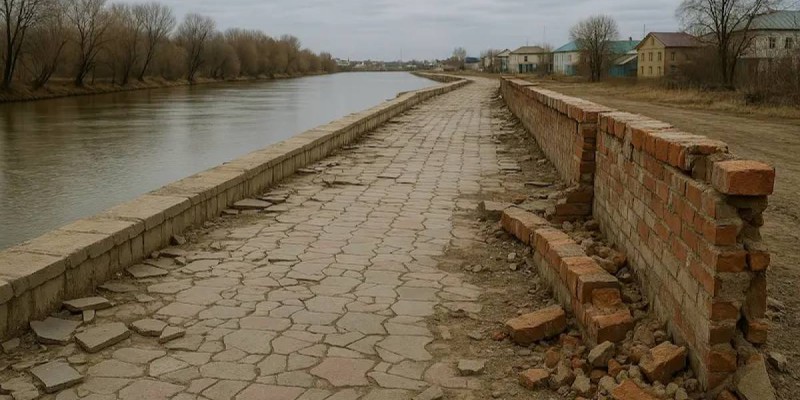 Набережная в Костанае не пережила зиму: как потратили 2 миллиарда тенге.