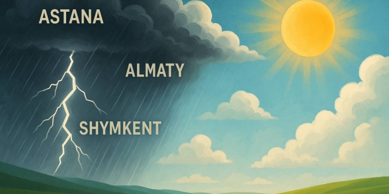 Грозы, жара и пыльные бури: прогноз погоды в Астане, Алматы и Шымкенте на 20–22 июня.