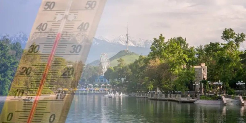 На Алматы надвигается аномальная жара.