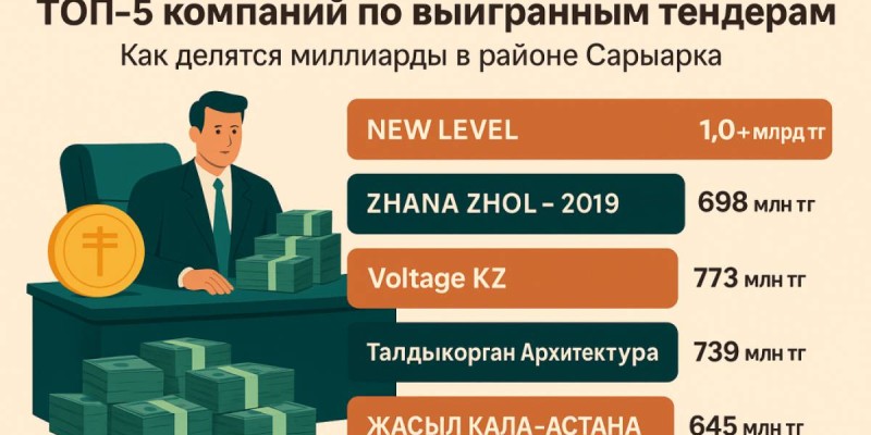 Кто выигрывает миллиарды на тендерах района «Сарыарка» в Астане.