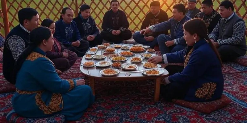 Житель Кокшетау продвигает казахскую культуру и кухню.