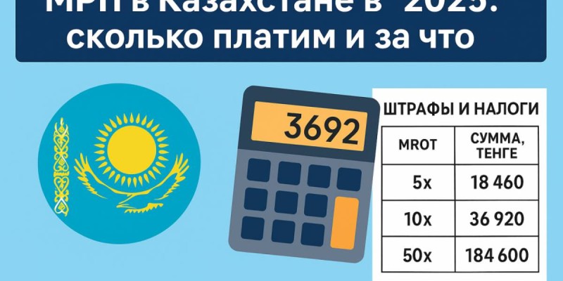 МРП в Казахстане в 2025 году: сколько платим за штрафы, налоги.
