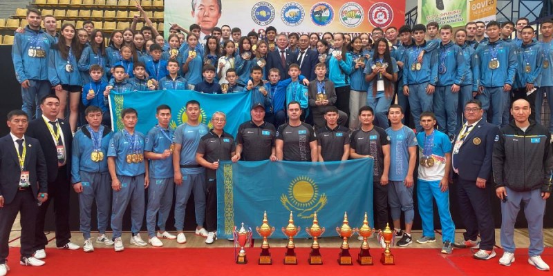 32 золотых медали завоевала казахстанская сборная на Чемпионате Азии по таэквондо ИТФ.