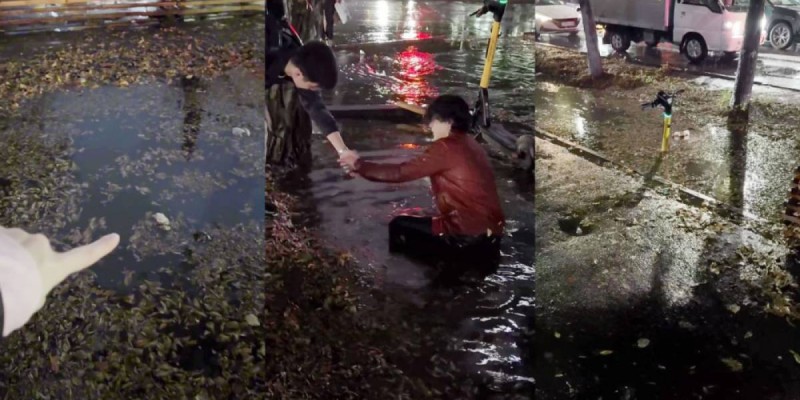 Акимат огородил яму, в которой во время ливня тонули алматинцы