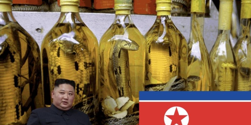 Змеиная водка: Северная Корея начала славиться интересным алкоголем