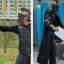 Из Трои - на выборы: Агамемнон на роликах появился на избирательном участке в Астане
