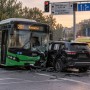 Девять человек обратились за помощью после ДТП с автобусом в Алматы